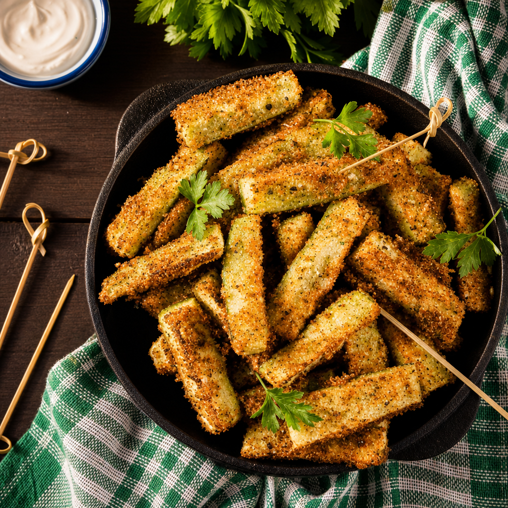 Fried Zucchini Sticks.