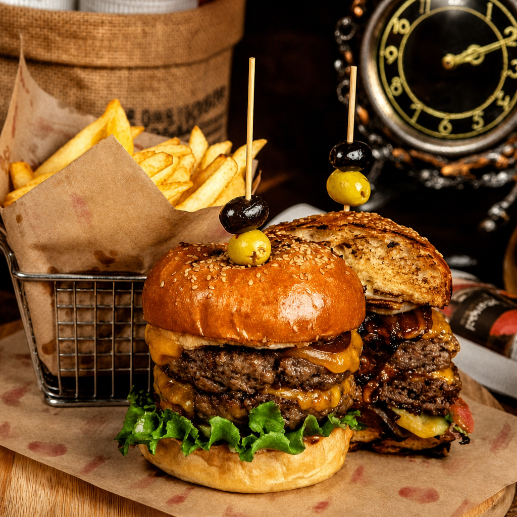 Bacon Cheeseburger & Fries.