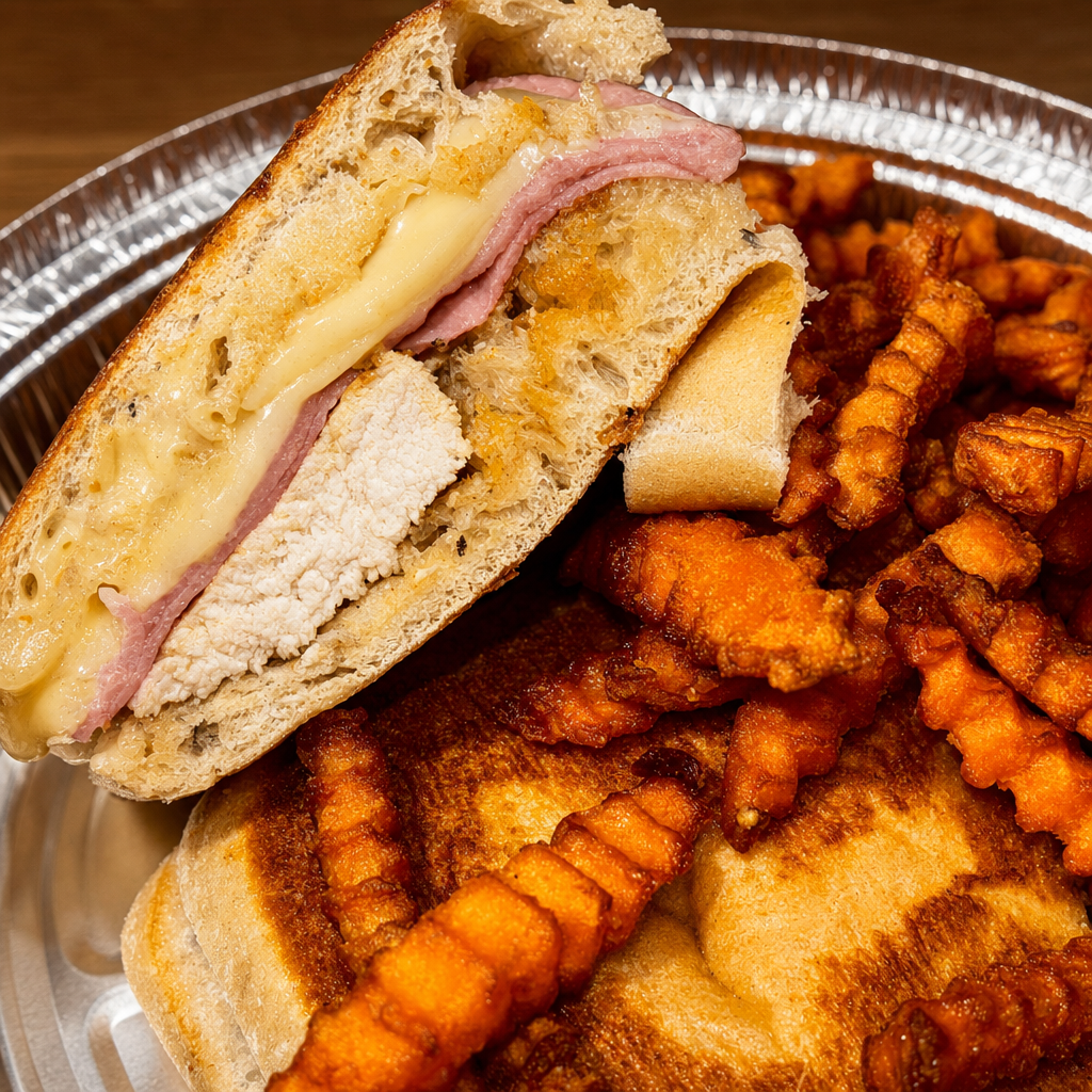 Chicken Cordon Bleu Panini.