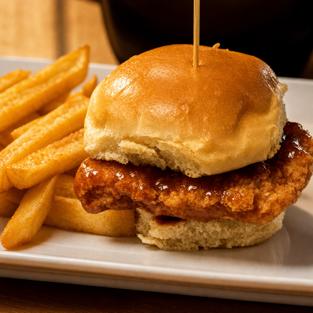 Hot Honey Chicken Sliders.