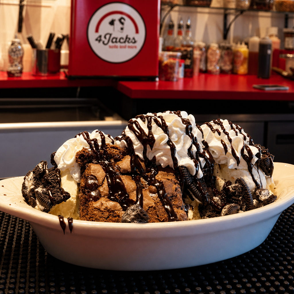 Warm Brownie Sundae.