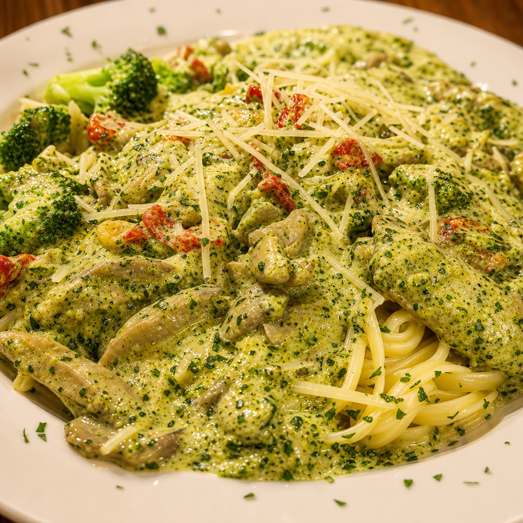 Pesto Shrimp.