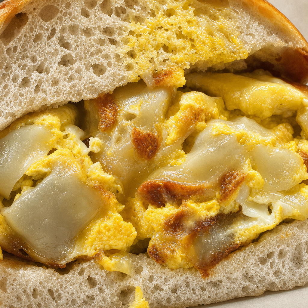 Potato and Eggs Sandwich.