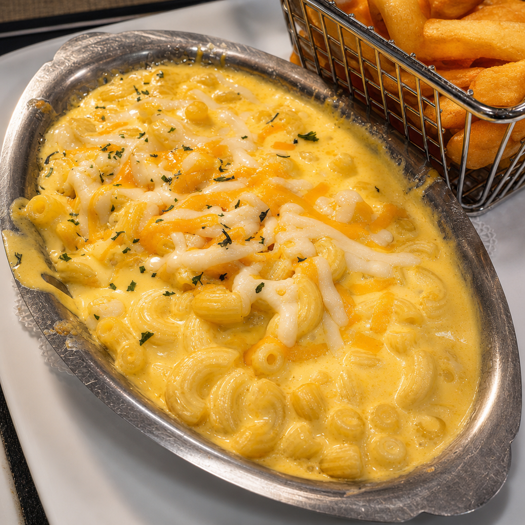 Baked Mac & Cheese.