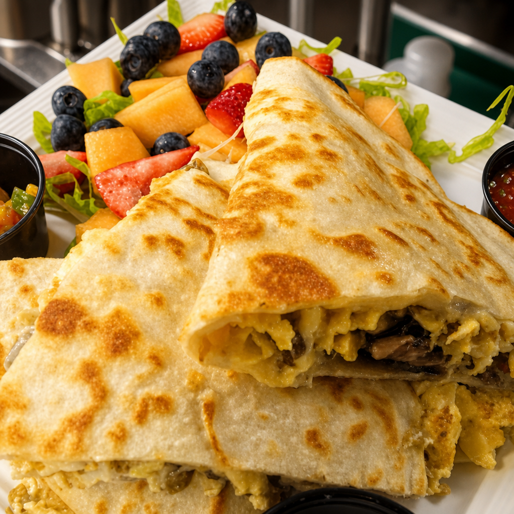 The Village Veggie Quesadilla.