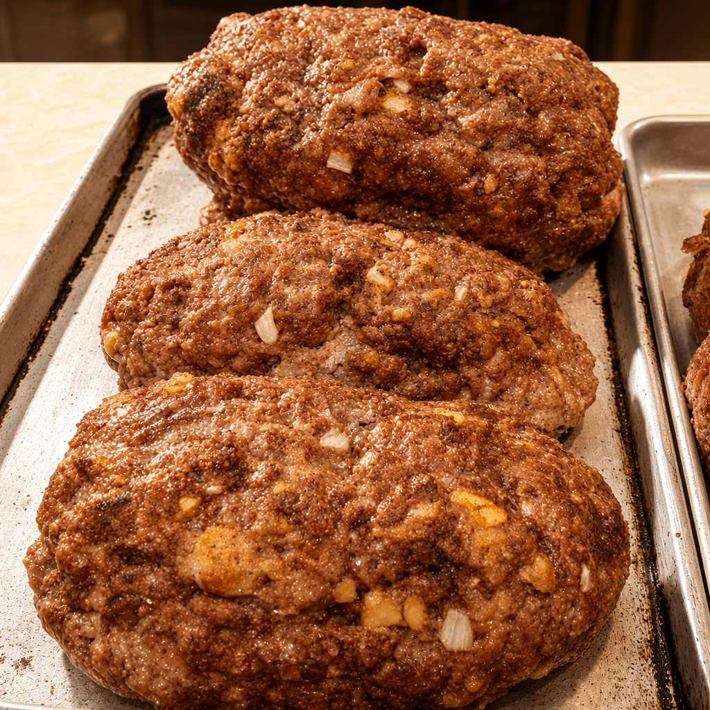 Homemade Meatloaf.