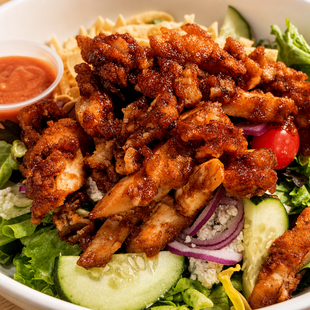 Crispy Buffalo Chicken Salad.