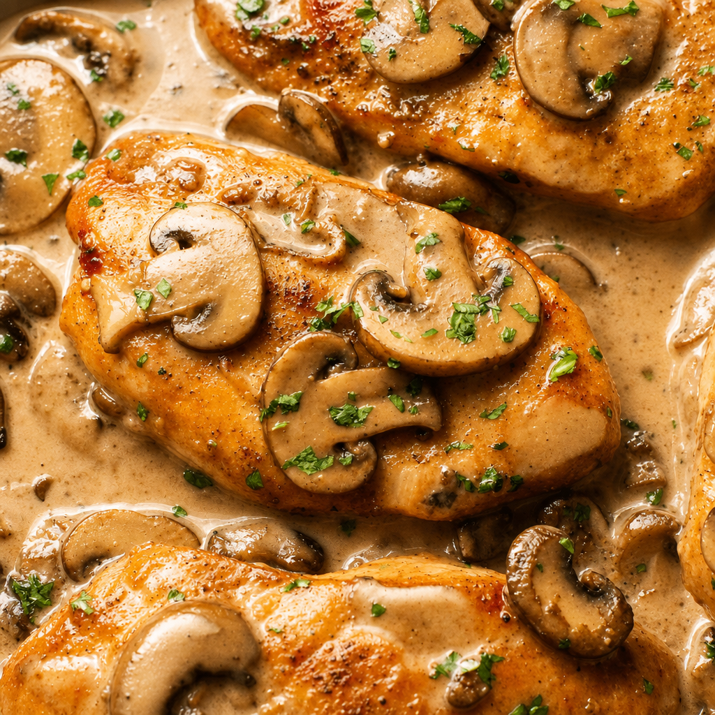 Chicken Marsala.