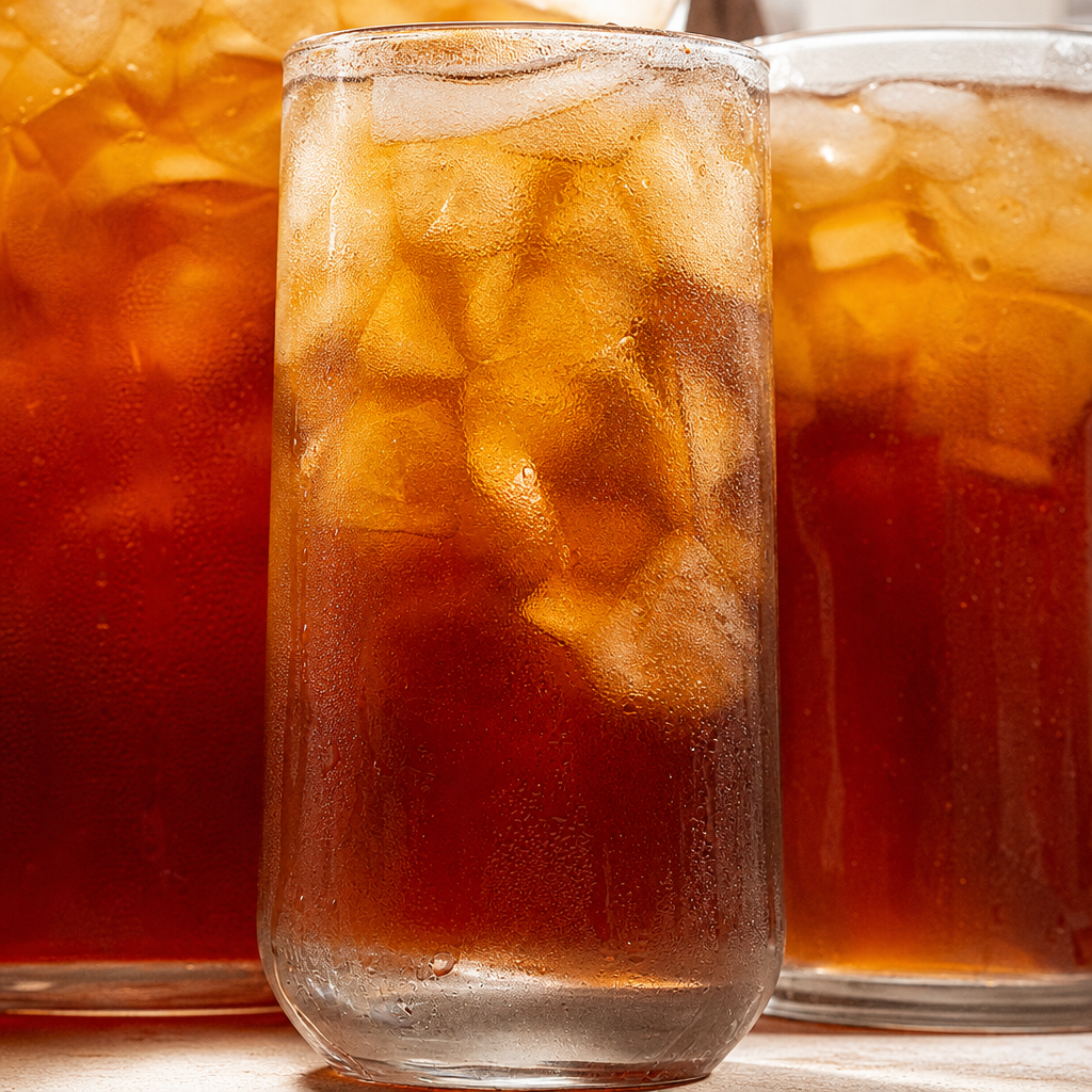 Homemade Unsweetened Iced Tea.
