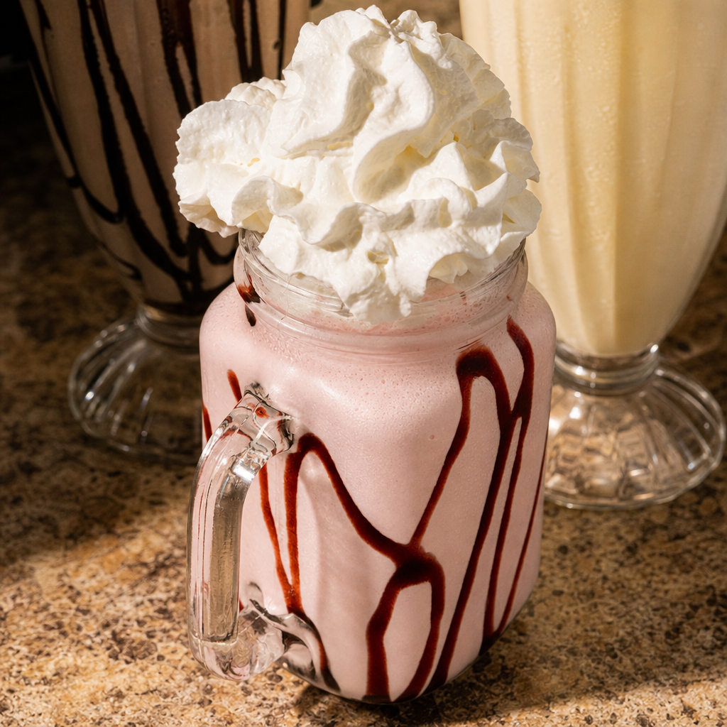 Strawberry Banana Milkshake.