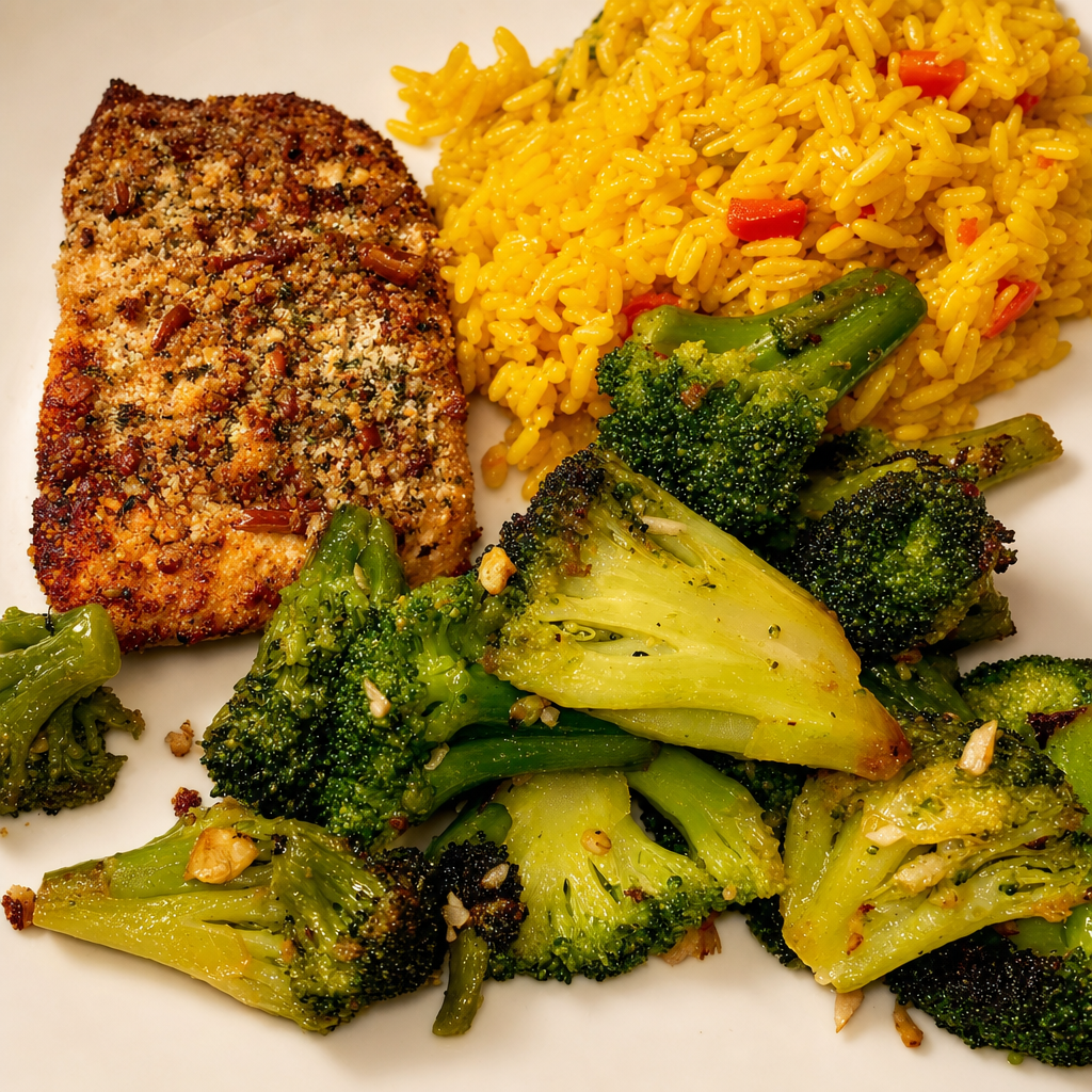 Pecan-Crusted Salmon.