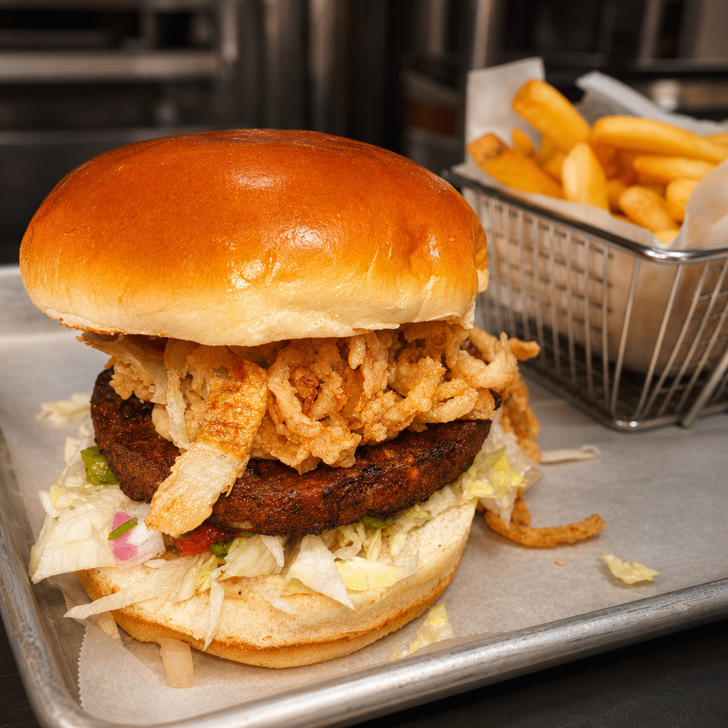 Baja Veggie Burger.