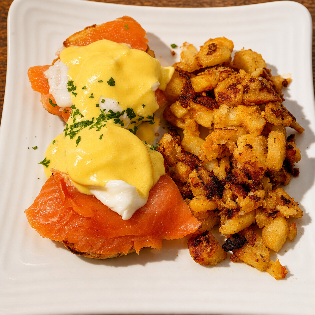 Smoked Salmon Benedict.