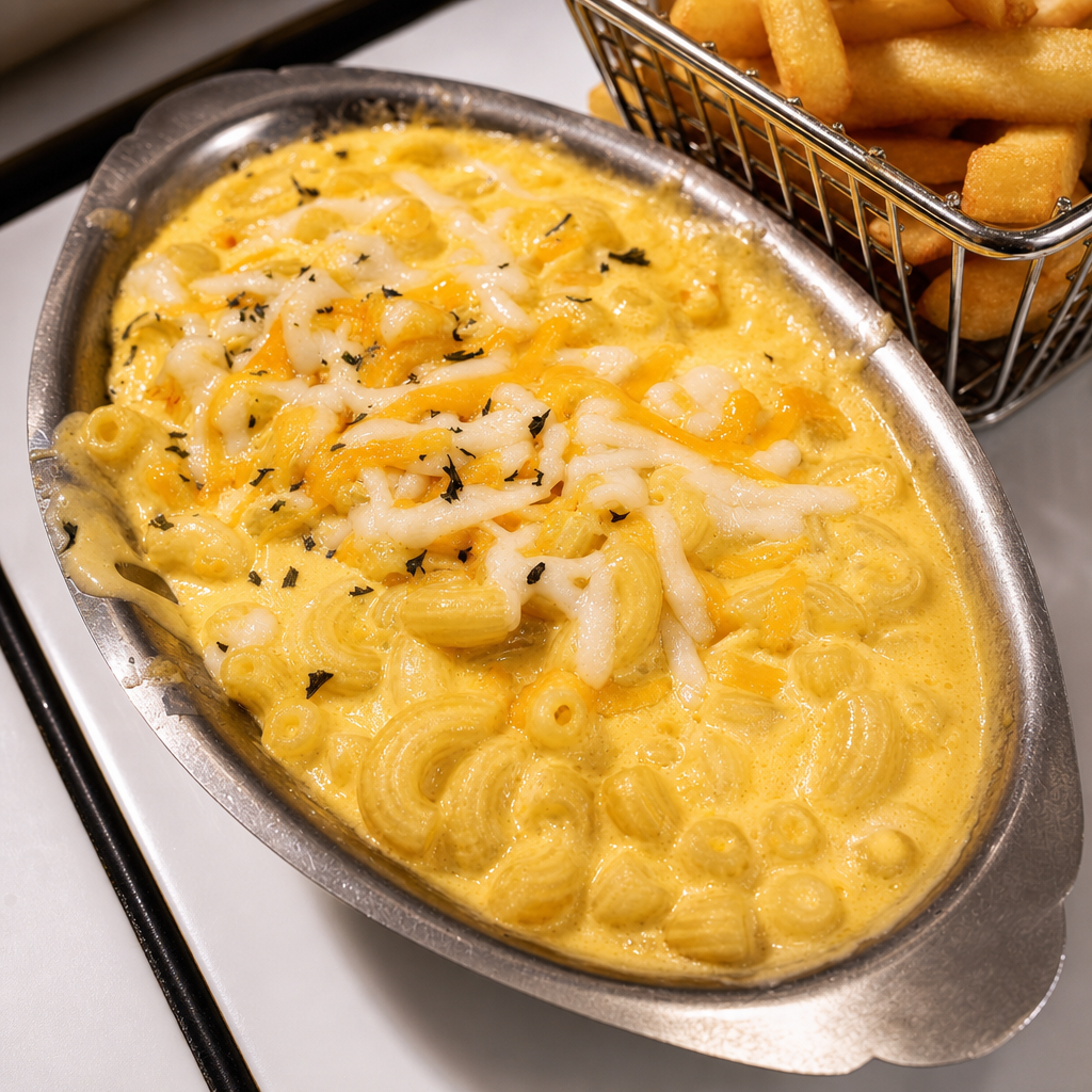 Baked Mac and Cheese.
