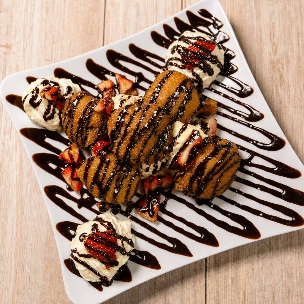 Fried Oreo's with Ice Cream.