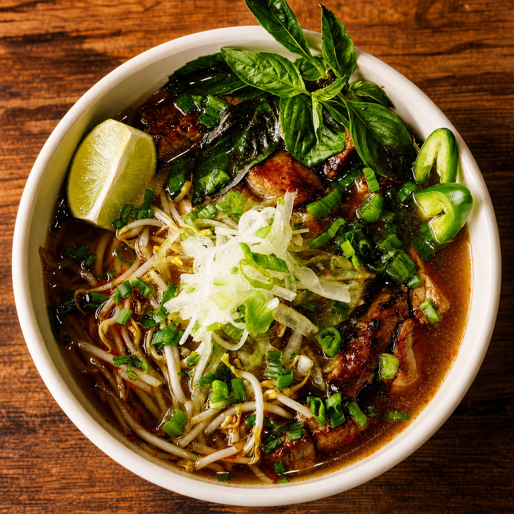 Spicy Shak’n Beef Pho.