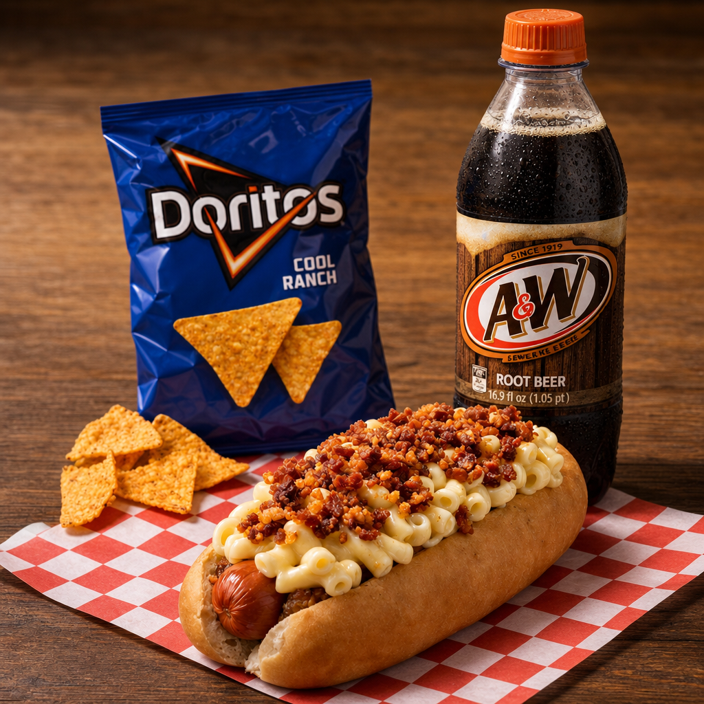 MAC N CHEESE FRANK MEAL.