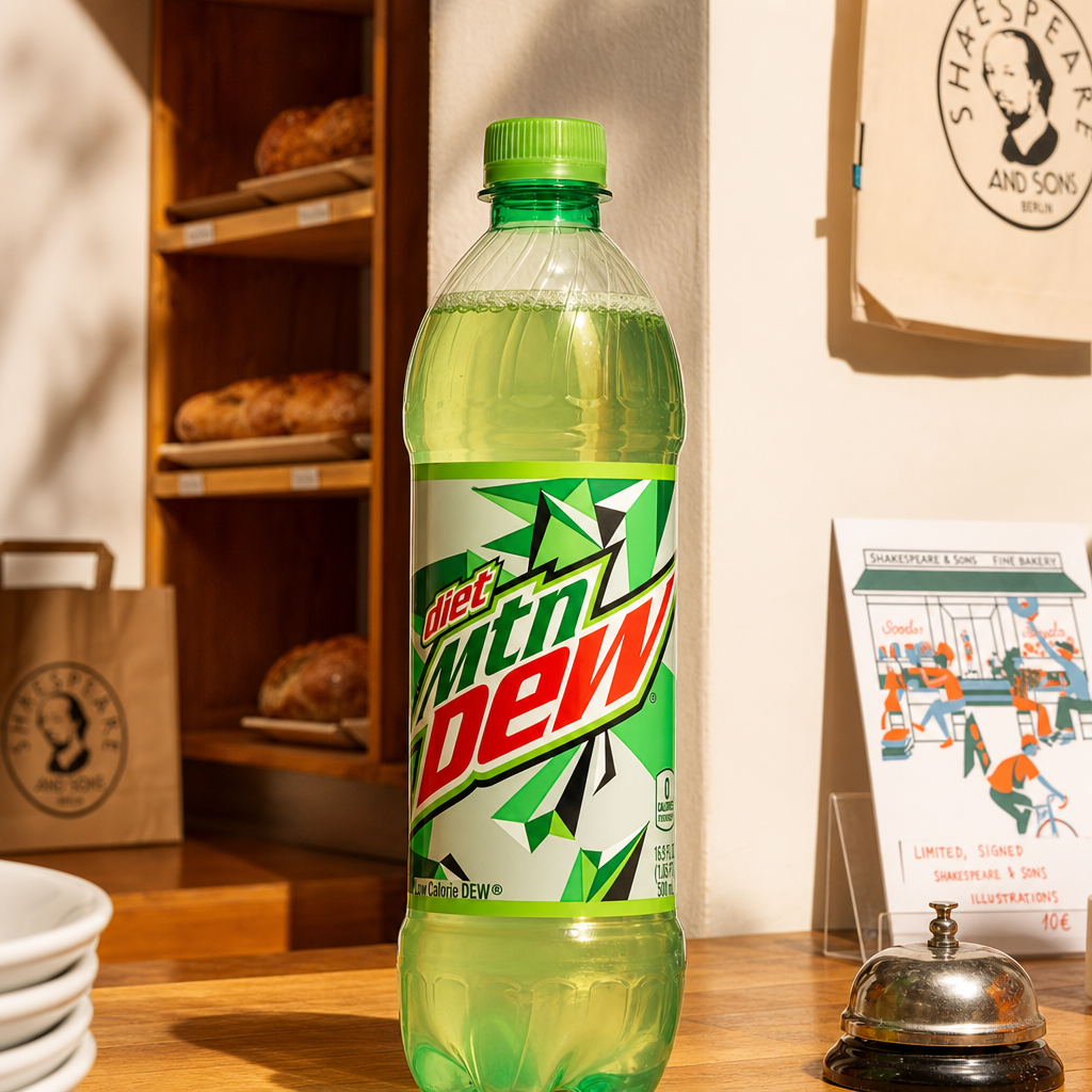 Diet Mt Dew.