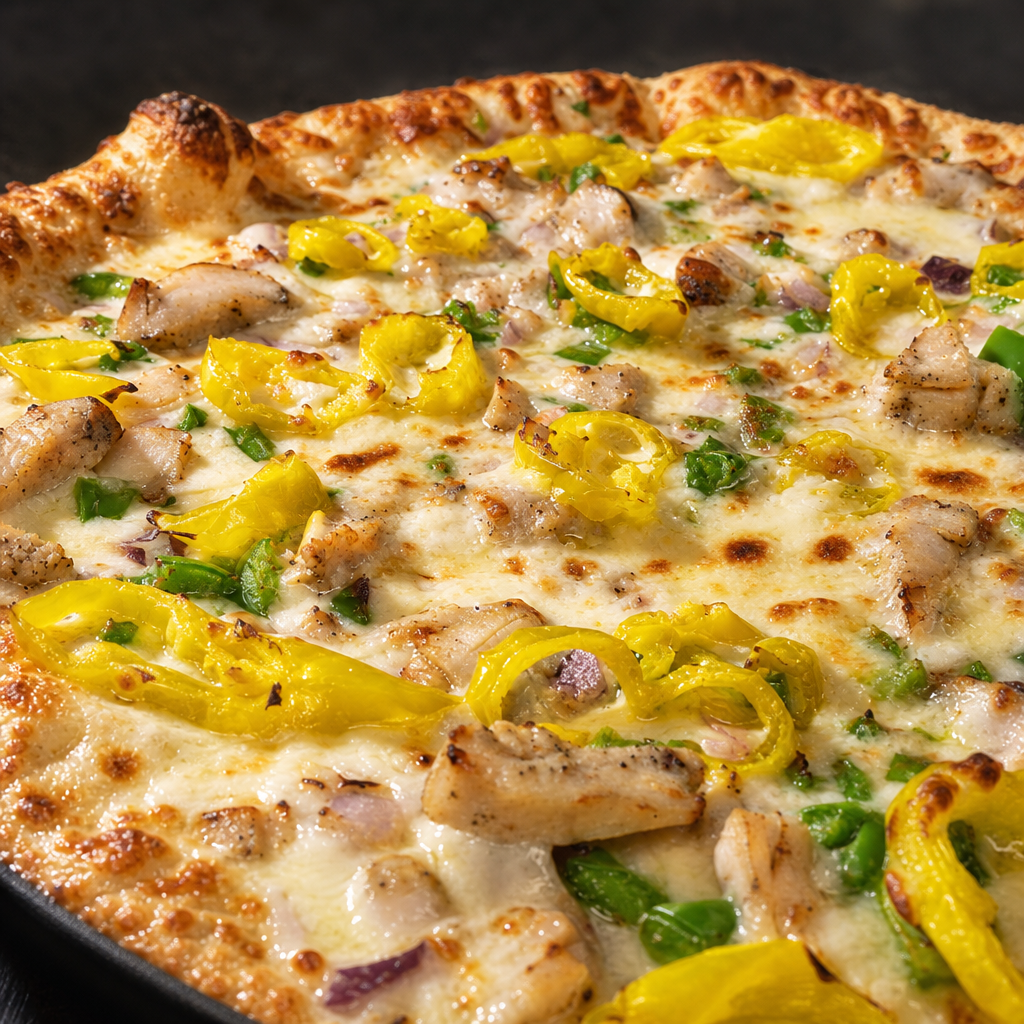Chicken Philly Pizza.