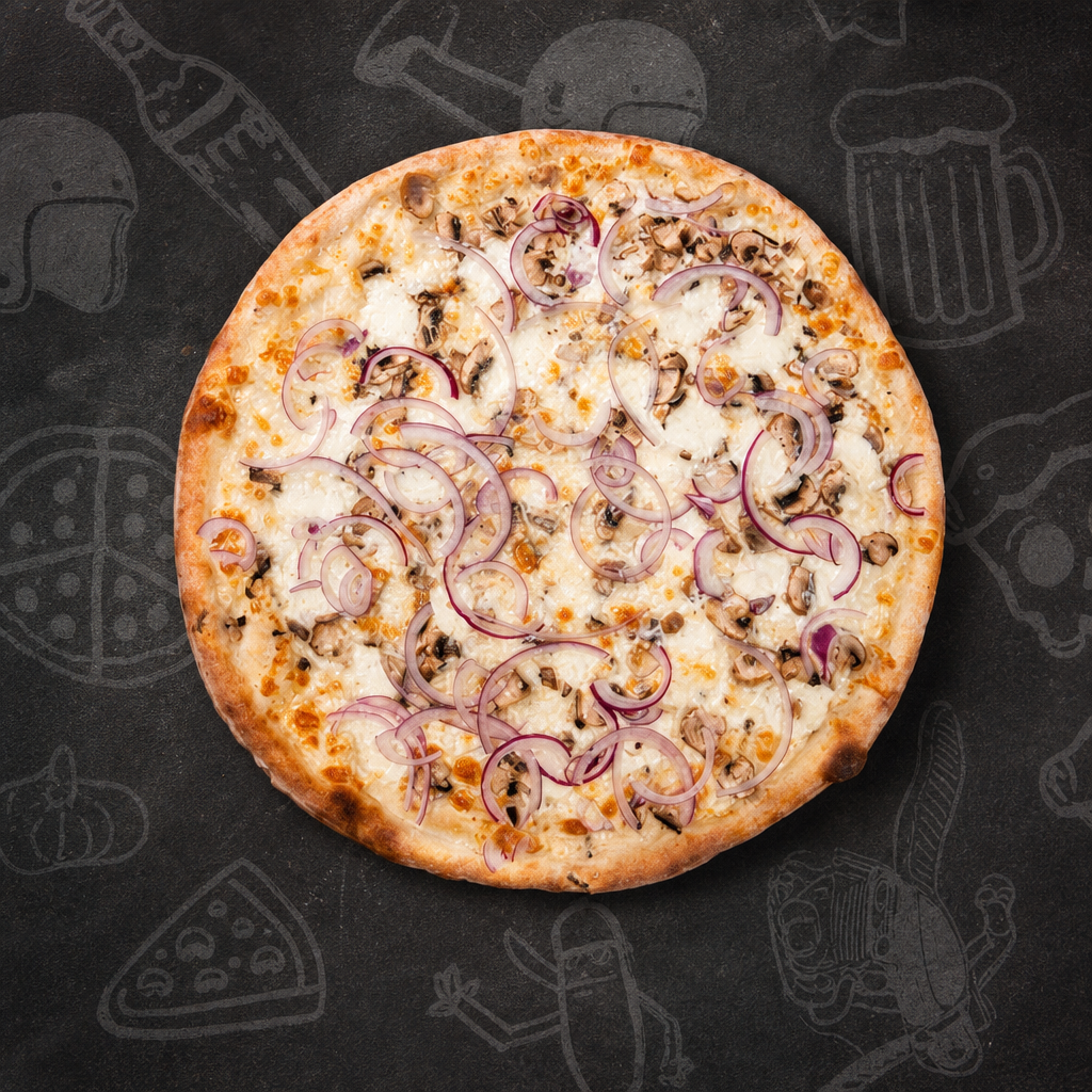 White Mushroom Whole Pie