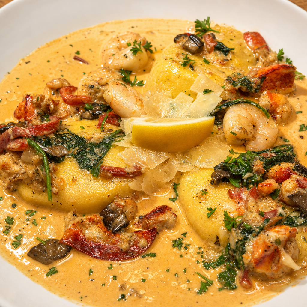 Seafood Ravioli.