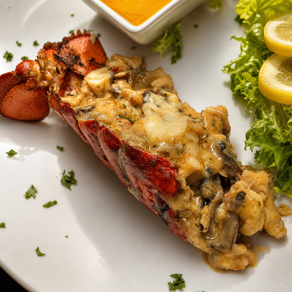 One Tail - Lobster Thermidor.