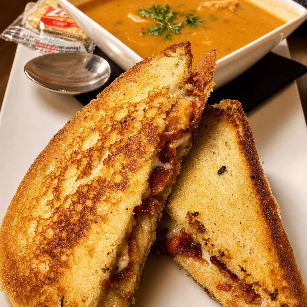 Soup & Deluxe Grilled Cheese.