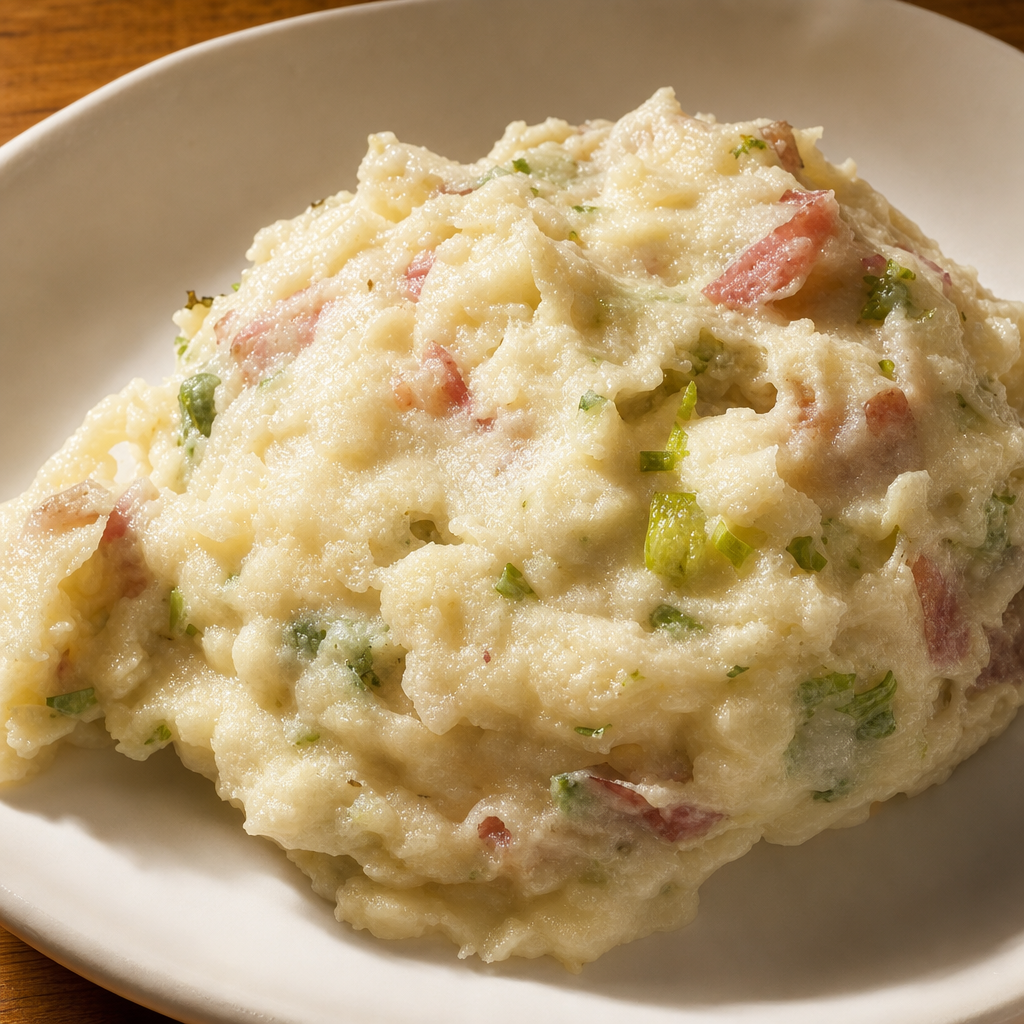 Garlic Herb Mashed Potatoes.