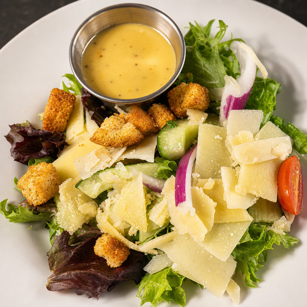 Deluxe Grilled Cheese & Salad.
