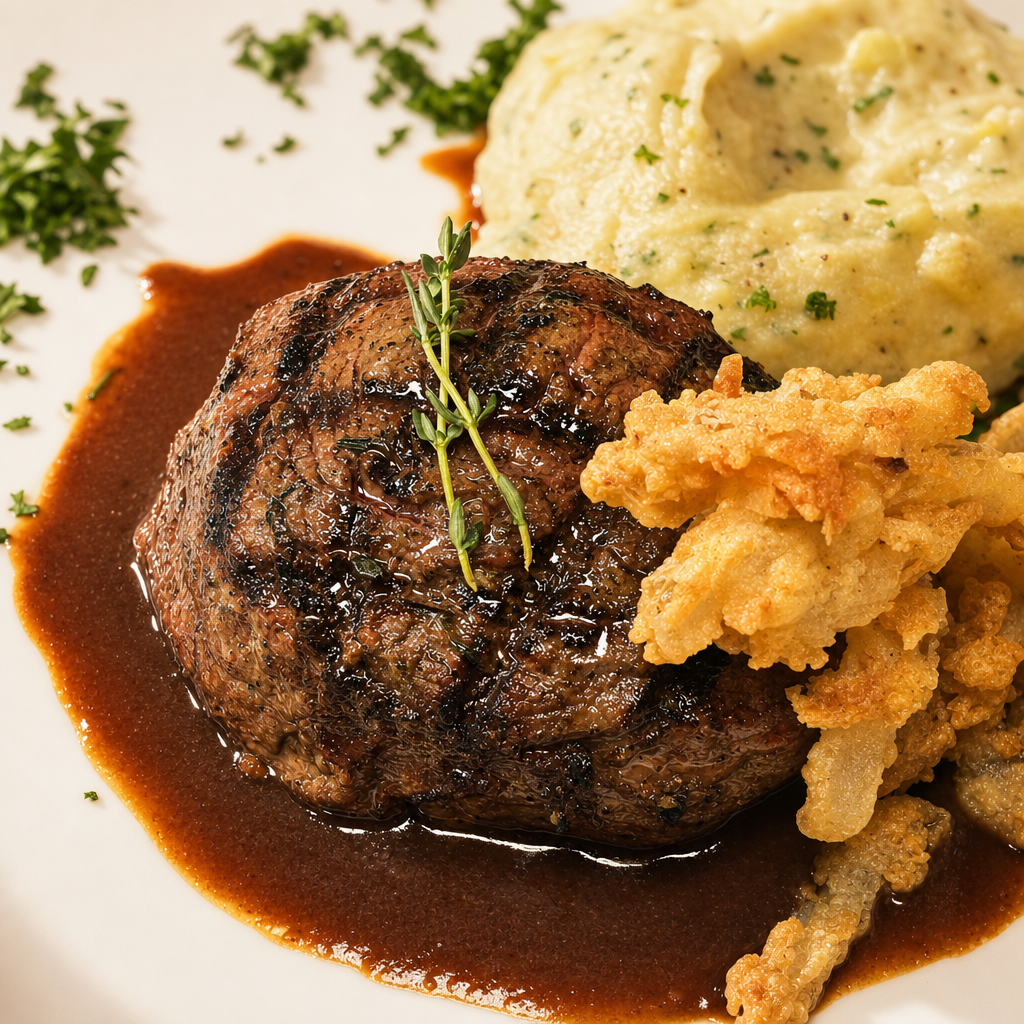 8 oz Angus Sirloin.