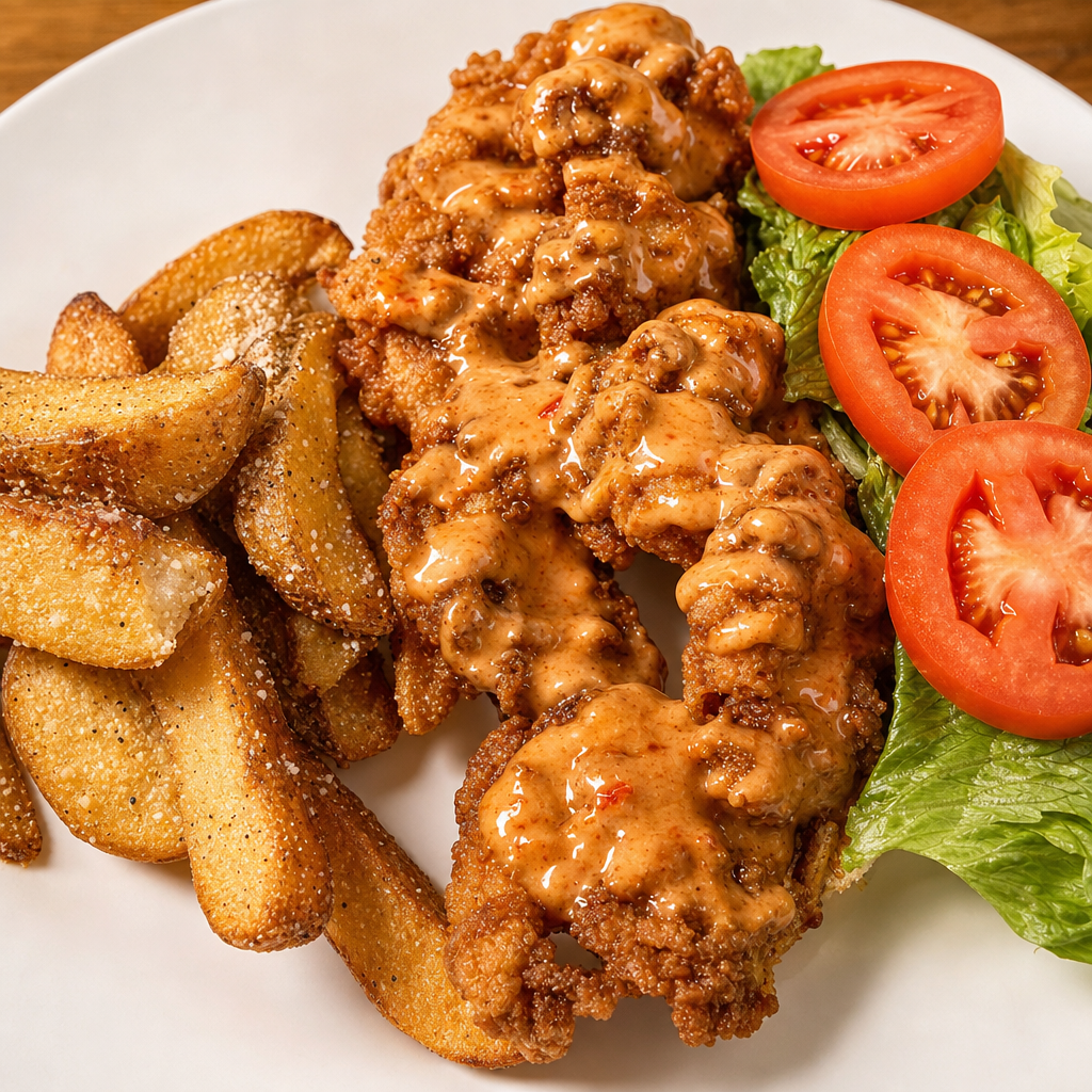 Shrimp Po' Boy Sandwich.