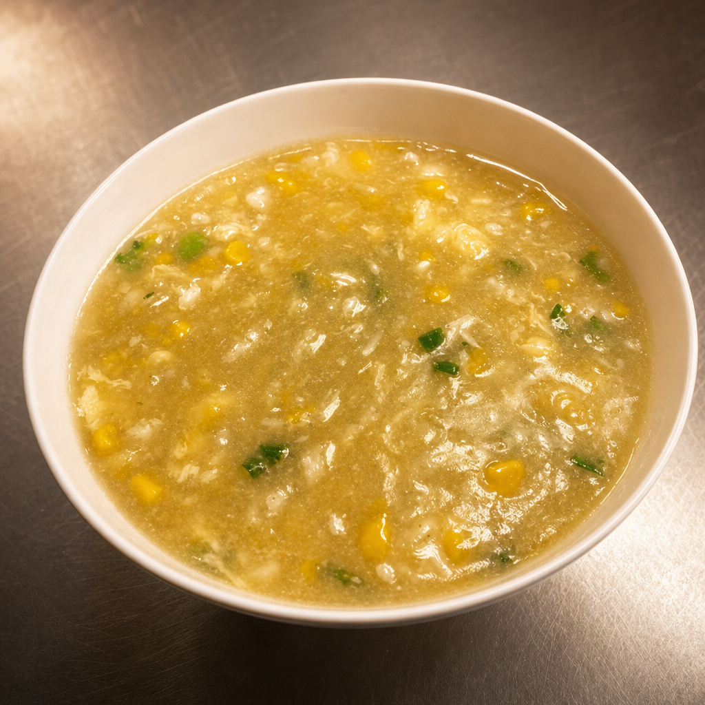 SP3. Chicken or Shrimps with Chinese Corn Soup.