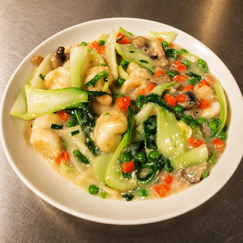 S13. Shrimp W/ Lobster Sauce.