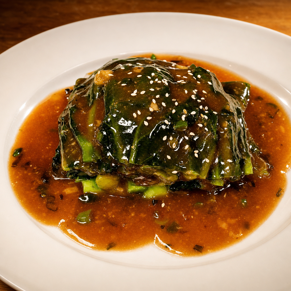 V4. Chinese Broccoli with Oyster Sauce.