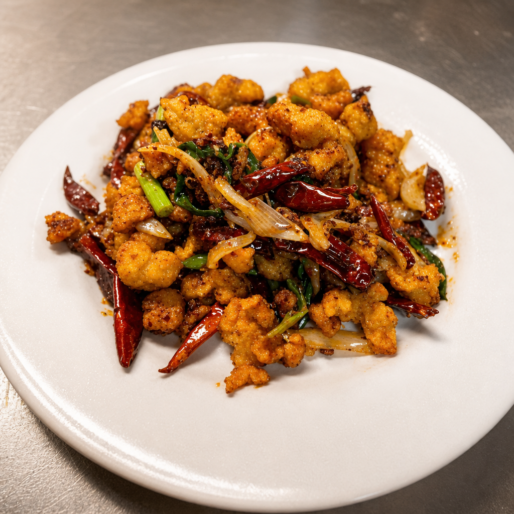 C12. Shan City Style Chili Chicken