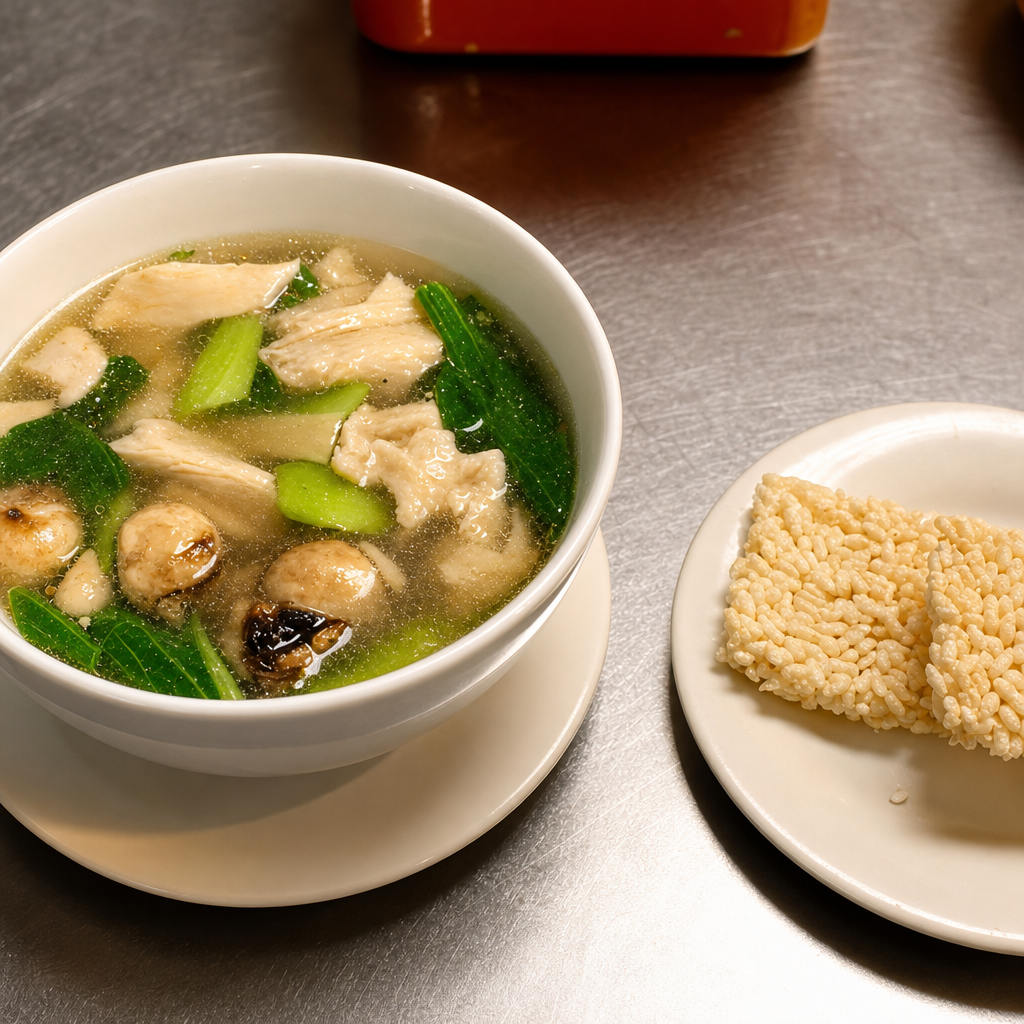 SP4. Sizzling Rice Soup.