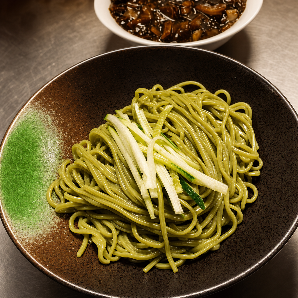 N3. Seafood Jja Jjang Myun with Pork.