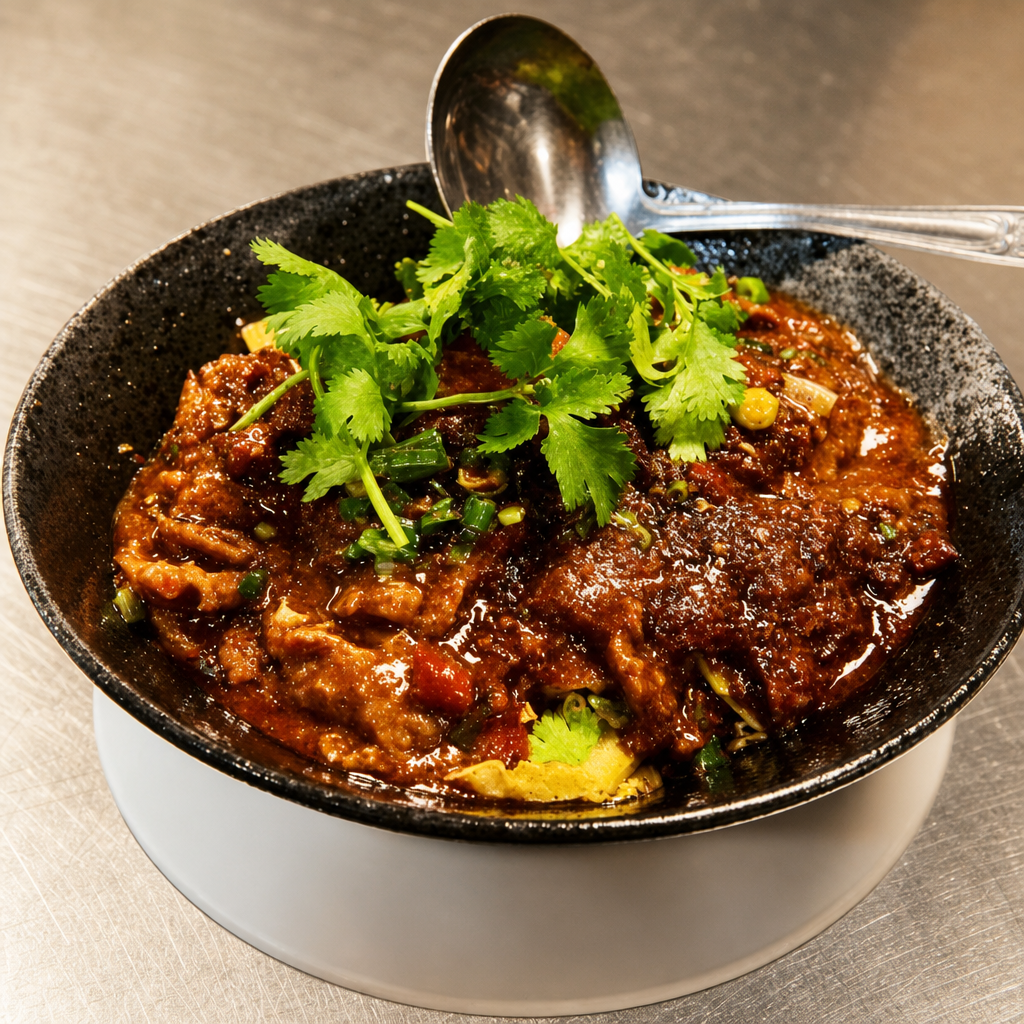 B7. Spicy Szechuan Peppercorn Boiled Beef.