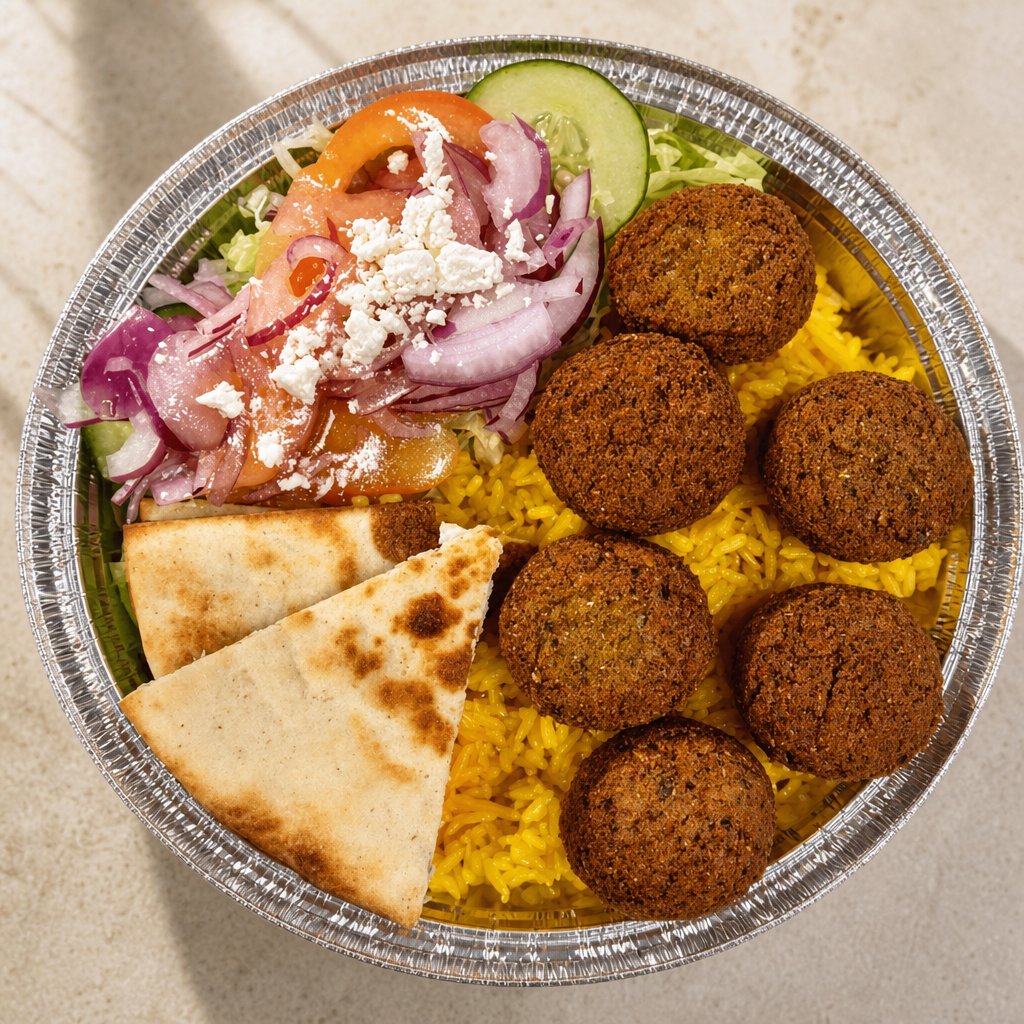 Falafel Over Rice