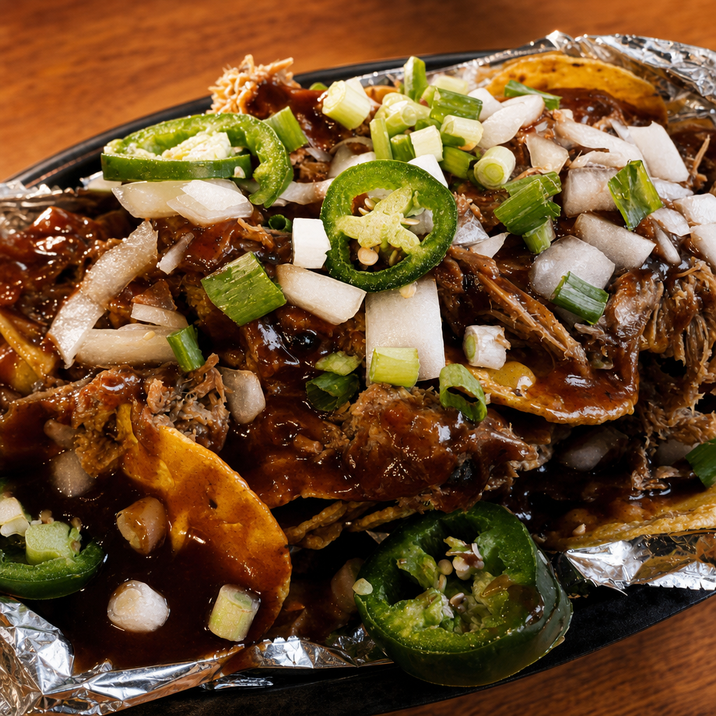 Loaded Pulled Pork Nacho