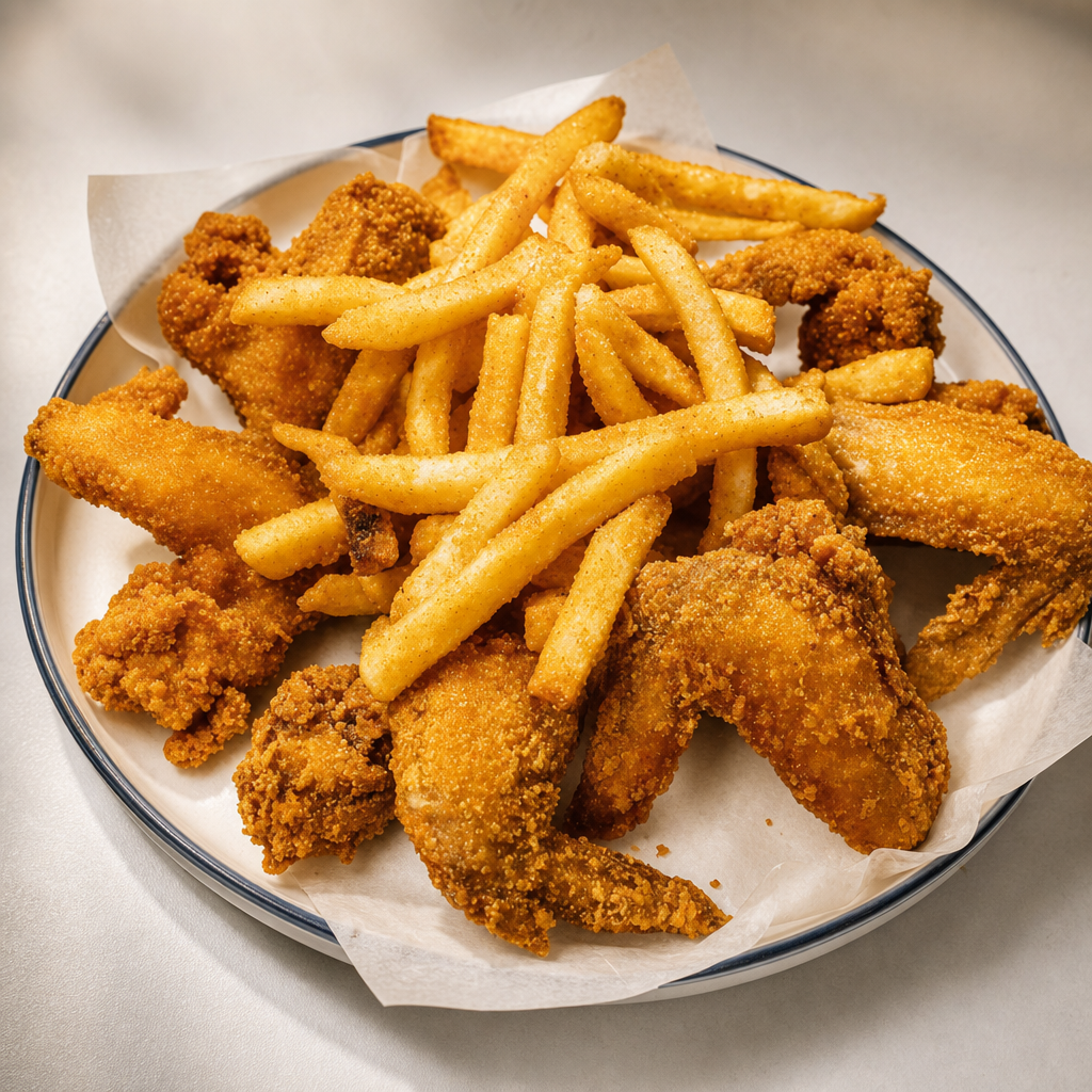 6 Wings & Fries