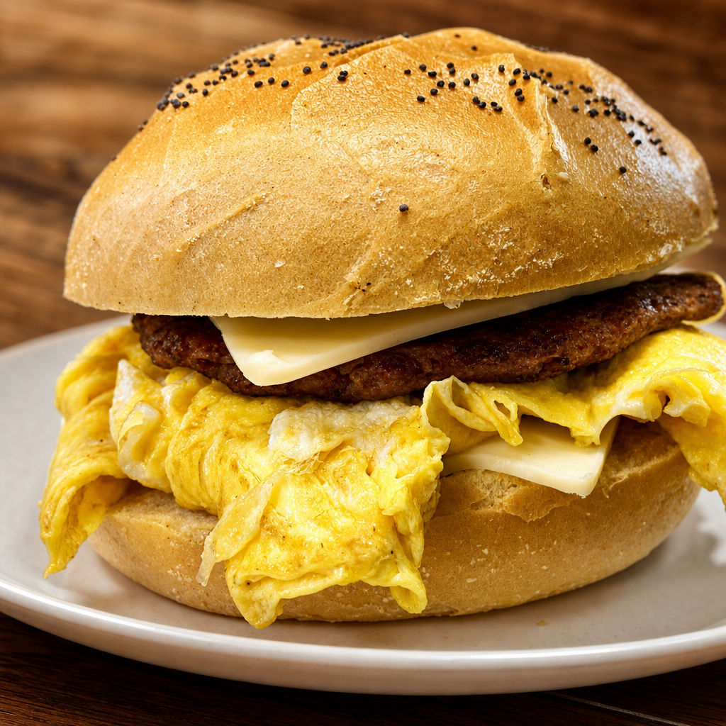 Sausage, egg and cheese.