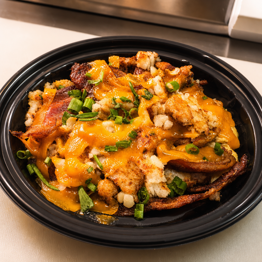 Cheese Steak Breakfast Bowl.