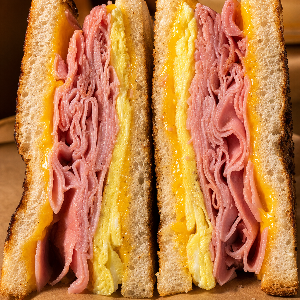 Ham, egg and cheese.