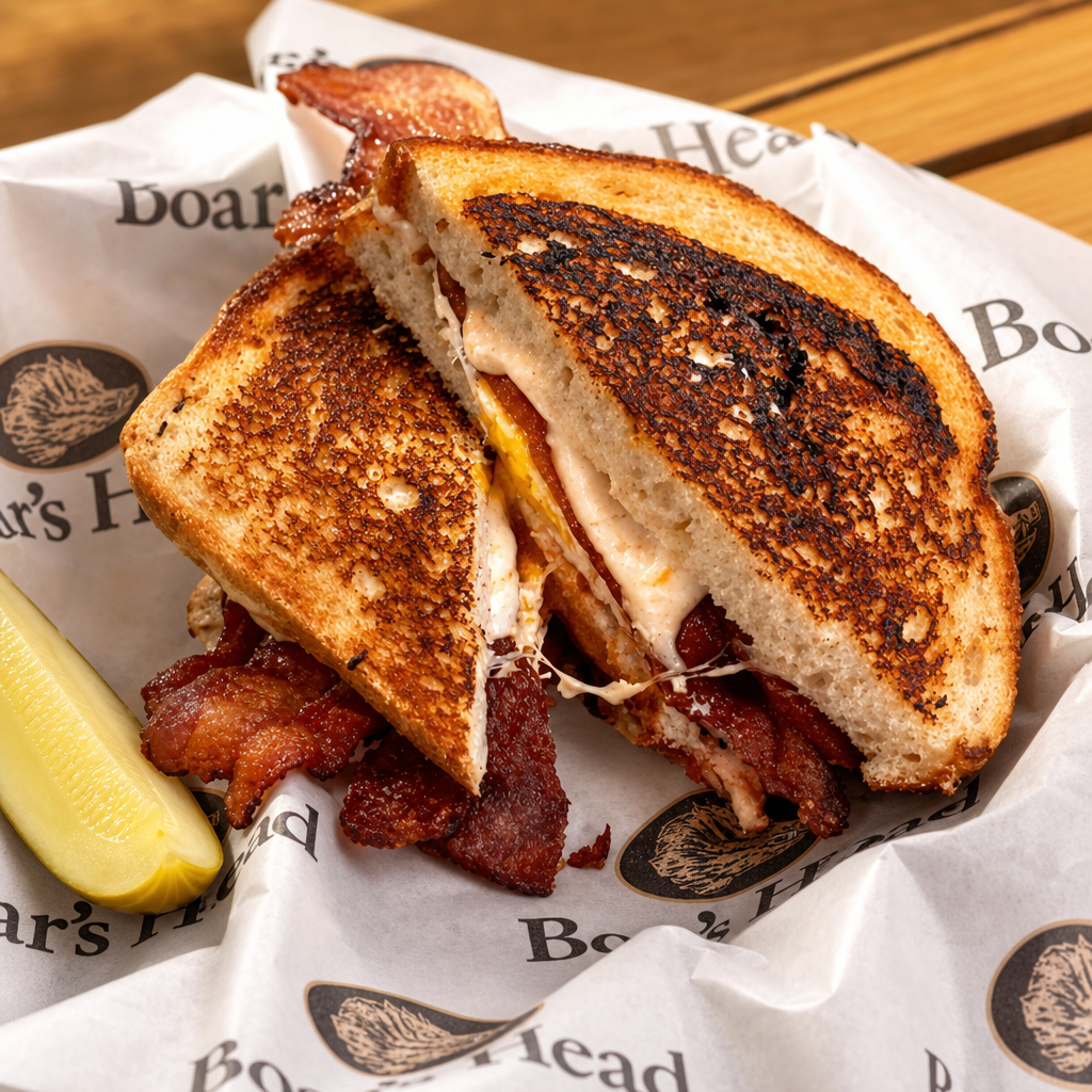Grilled Cheese with Bacon.