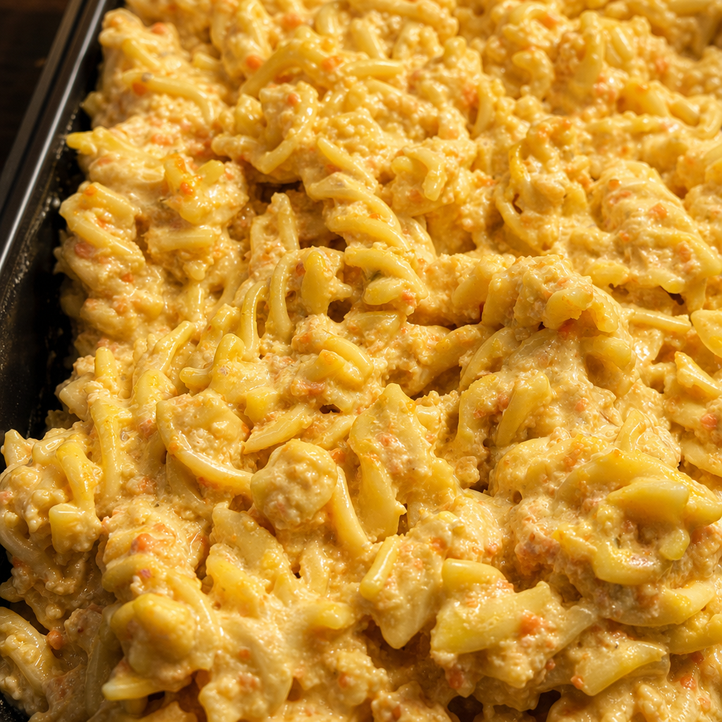 Spicy Mac salad.