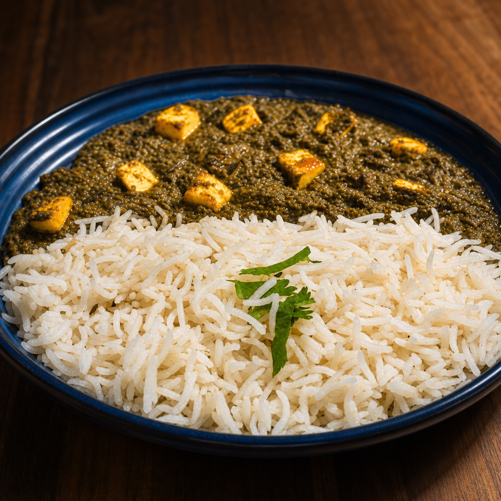 Corn Palak Paneer.