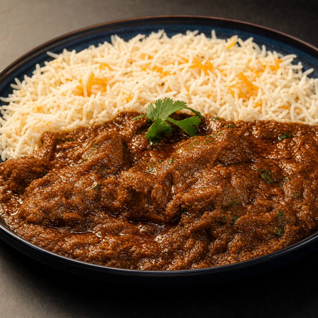 Traditional Lamb Curry.