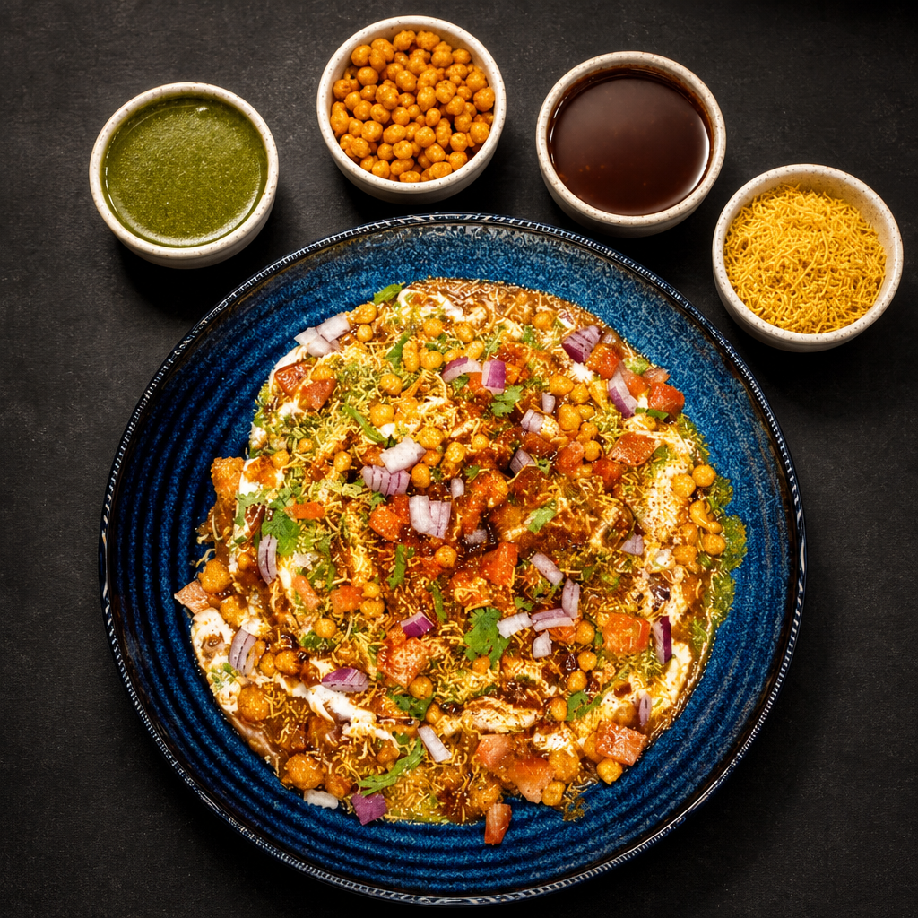 Samosa Chole Chat.