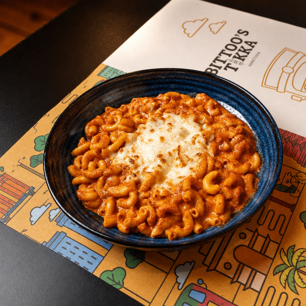 Chicken Tikka Mac and Cheese.